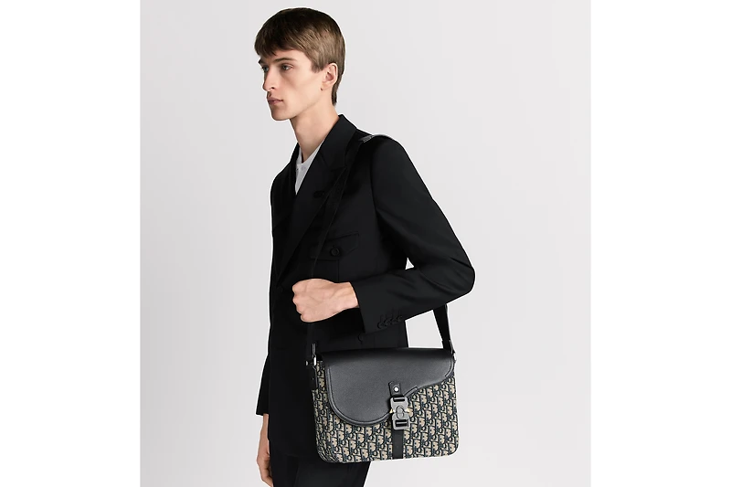 Medium Saddle Messenger Bag with Flap