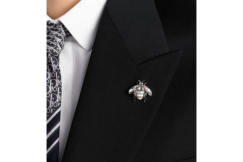 Jacket with Bee Brooch