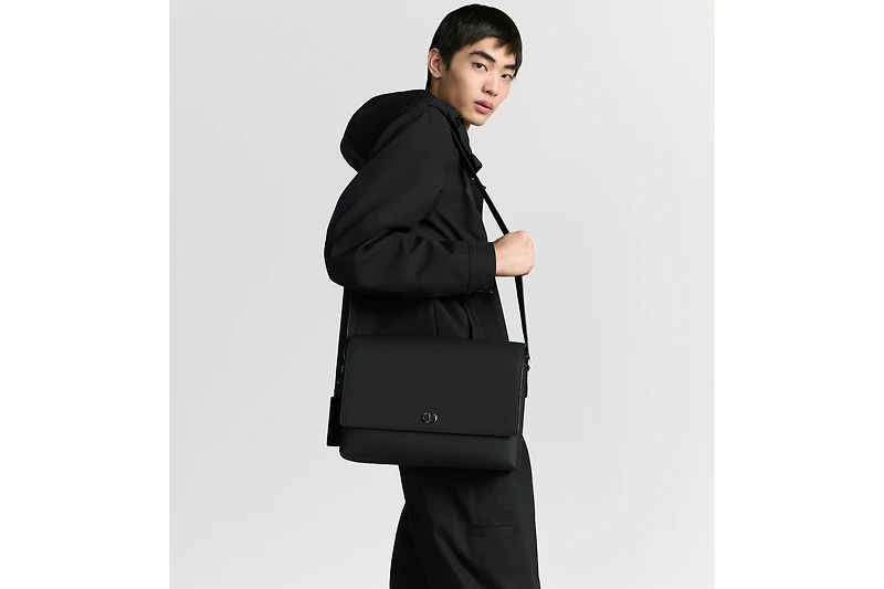 CD Icon Messenger Bag with Flap