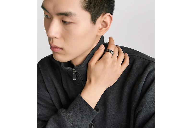 Dior Contrast Chain Link Ring