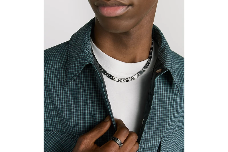 Dior Contrast Chain Link Necklace