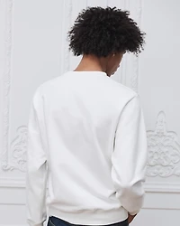 Sweatshirt with Dior Clover Embroidery, Relaxed Fit