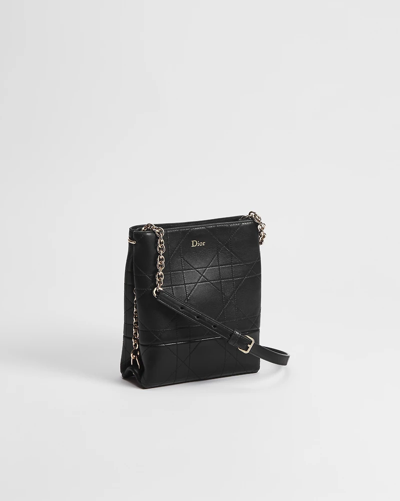 Small Vertical Dior Trianon Bag with Chain