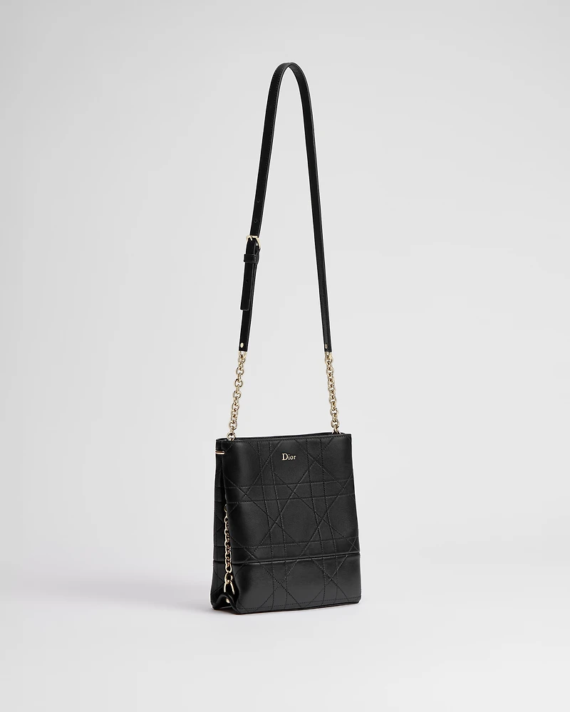 Small Vertical Dior Trianon Bag with Chain