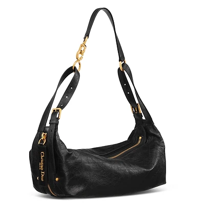 Medium D-Journey Bag in Crinkled Calfskin