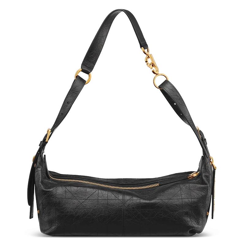 Medium D-Journey Bag in Crinkled Calfskin