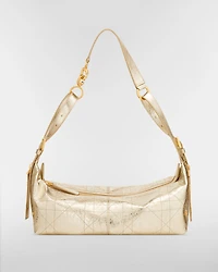 Medium D-Journey Bag in Crinkled Calfskin