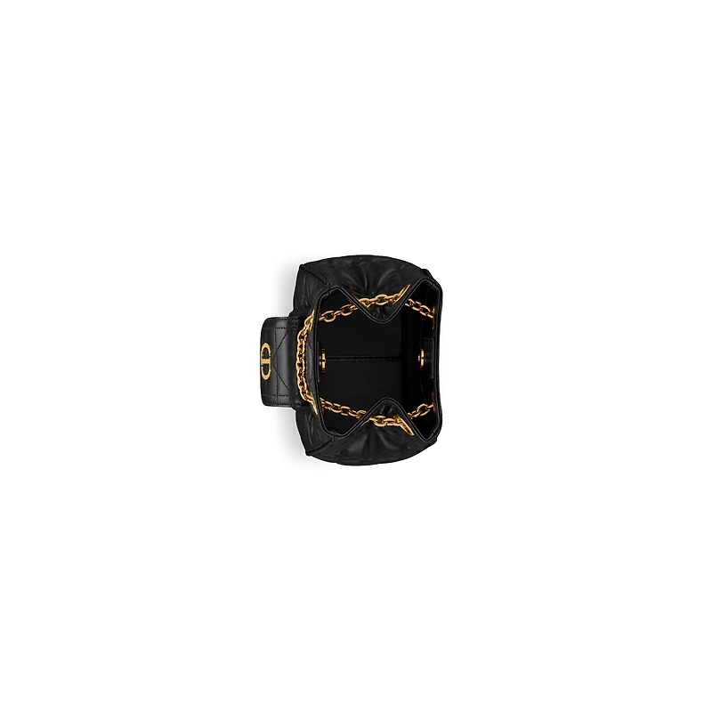 Small Dior Caro Multicarry Backpack with Chain