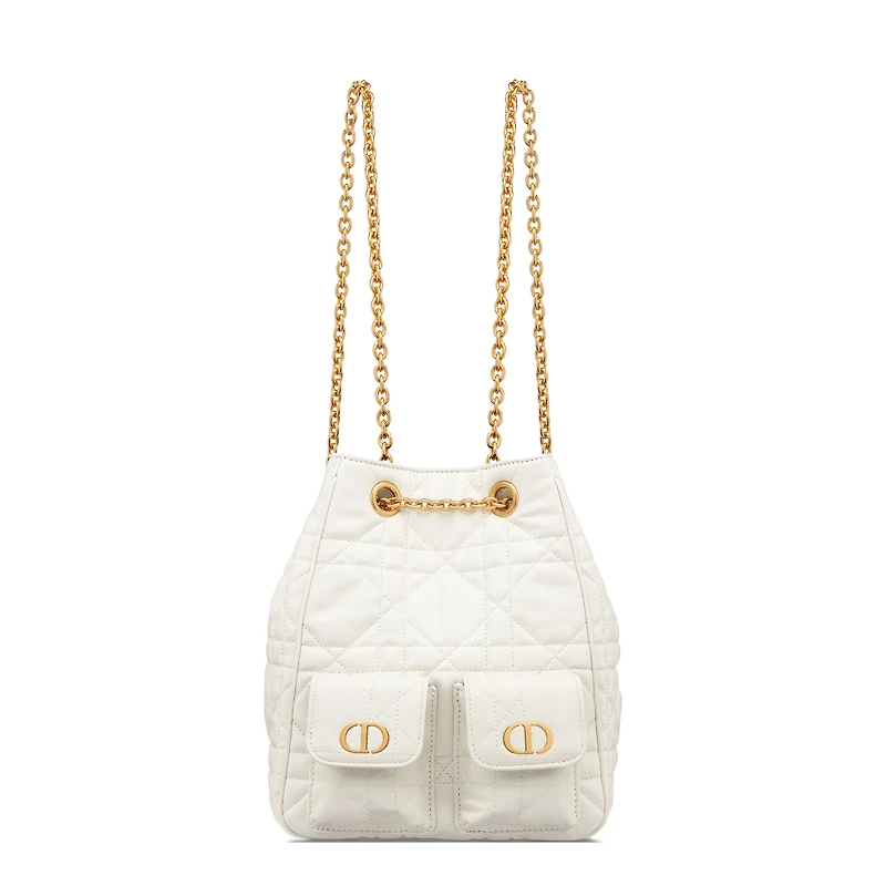 Medium Dior Caro Multicarry Backpack with Chain