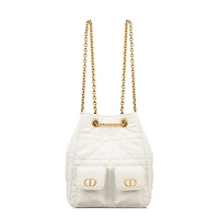 Medium Dior Caro Multicarry Backpack with Chain