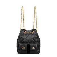 Medium Dior Caro Multicarry Backpack with Chain