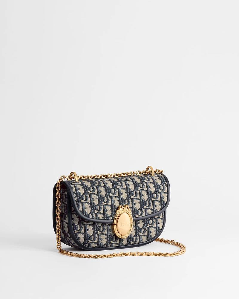 Small Dior Médaillon Flap Bag with Chain