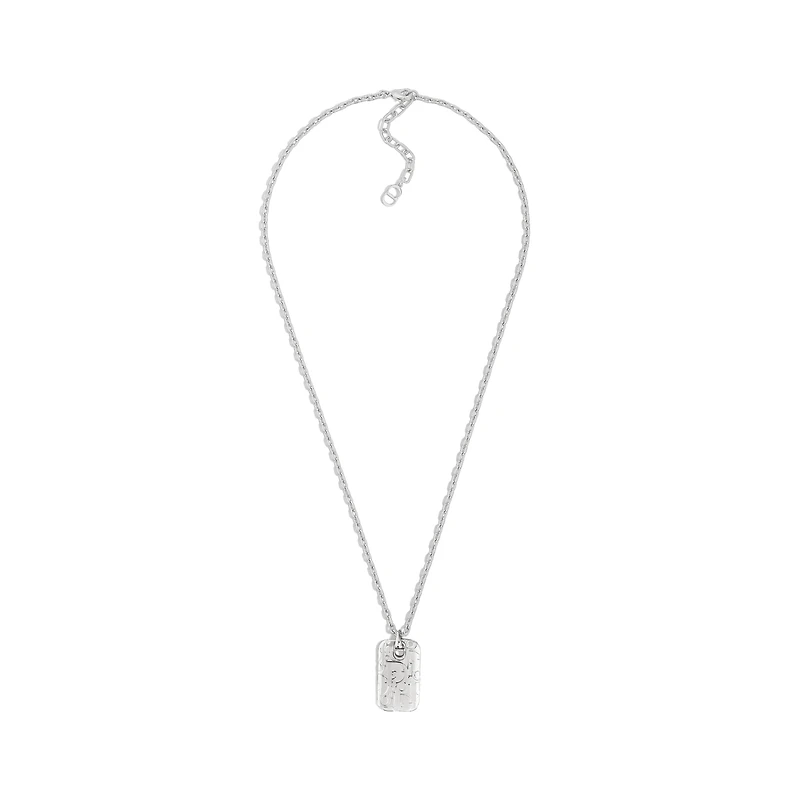 Dior Oblique Plate Pendant Necklace