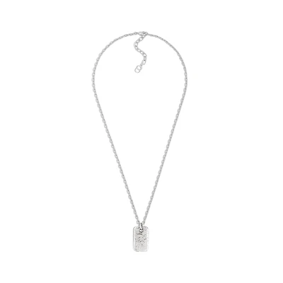Dior Oblique Plate Pendant Necklace