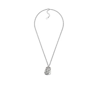 Cannage Plate Pendant Necklace