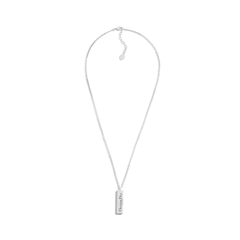 Christian Dior Couture Cut Plate Pendant Necklace