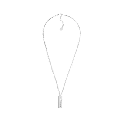 Christian Dior Couture Cut Plate Pendant Necklace