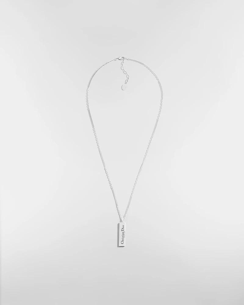 Christian Dior Couture Cut Plate Pendant Necklace
