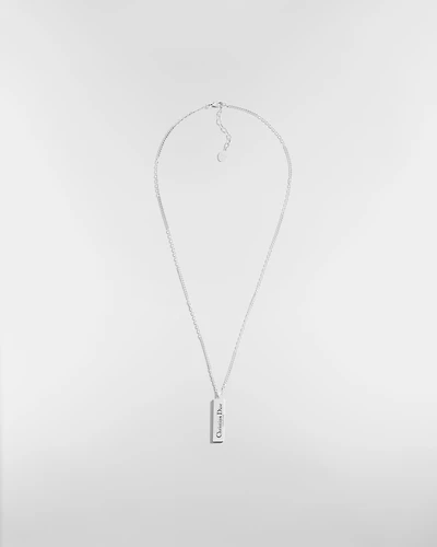 Christian Dior Couture Cut Plate Pendant Necklace