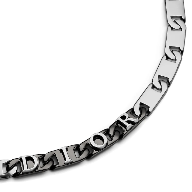 Dior Contrast Chain Link Necklace