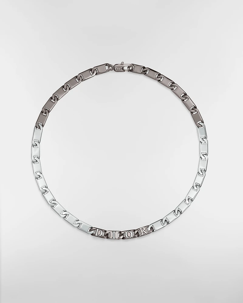 Dior Contrast Chain Link Necklace