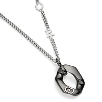 Dior Contrast Pendant Necklace