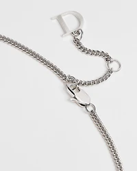 Dior Guilloché Plate Pendant Necklace