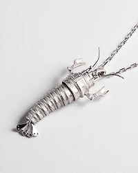 Couture Charms Crawfish Pendant Necklace