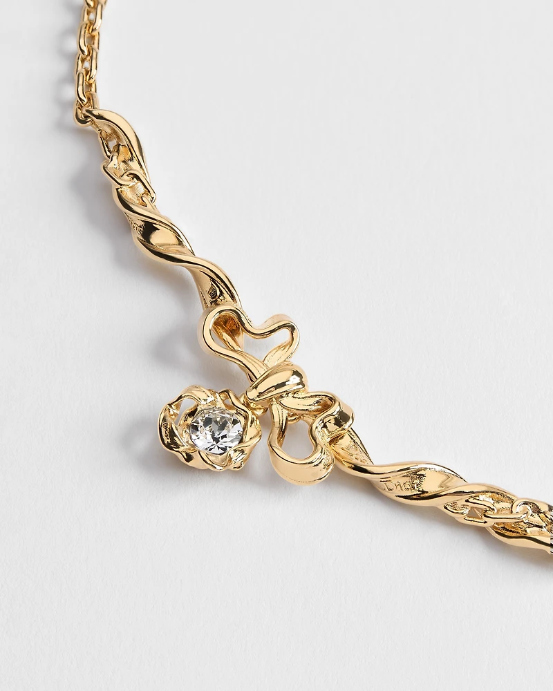 Dior Twisted Bow Necklace