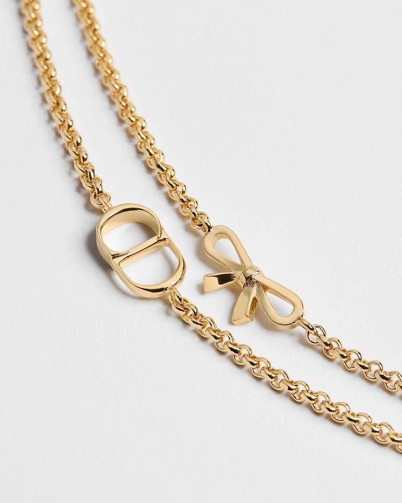 CD Mini Bow Necklace