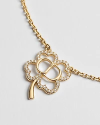 CD Shiny Clover Necklace