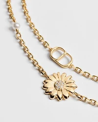 CD Multi Flowers Necklace