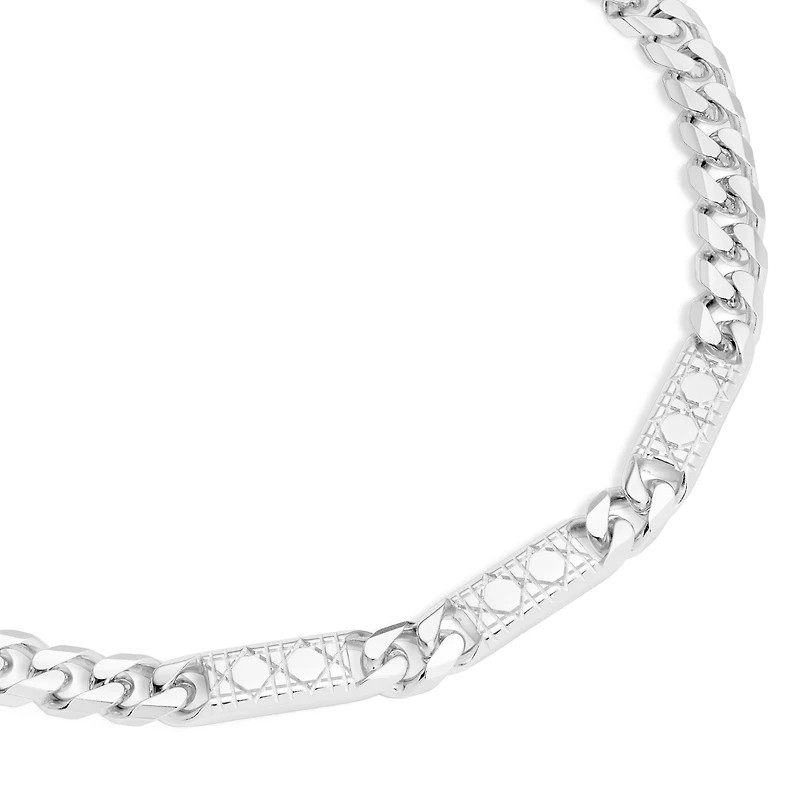 Cannage Chain Link Necklace