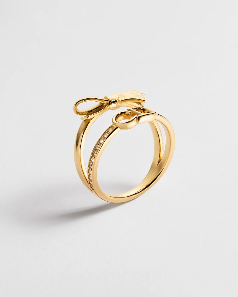 CD Bow Ring