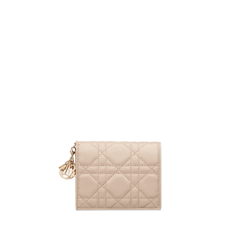 Mini Lady Dior Gardenia Wallet