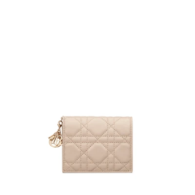 Mini Lady Dior Gardenia Wallet