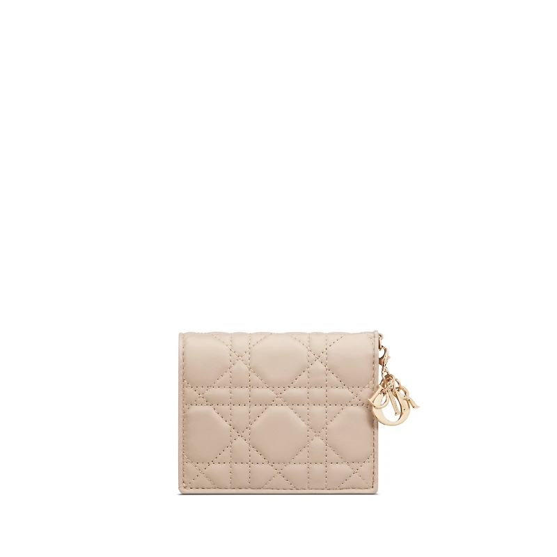 Mini Lady Dior Gardenia Wallet