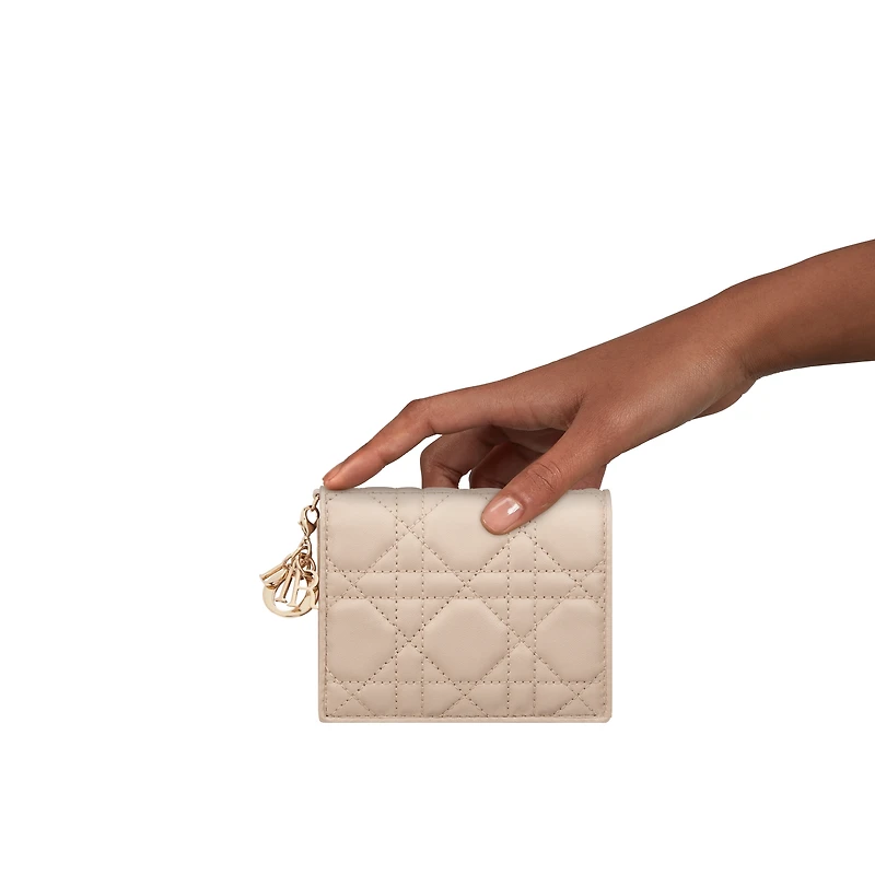 Mini Lady Dior Gardenia Wallet