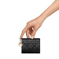 Lady Dior Lotus Wallet