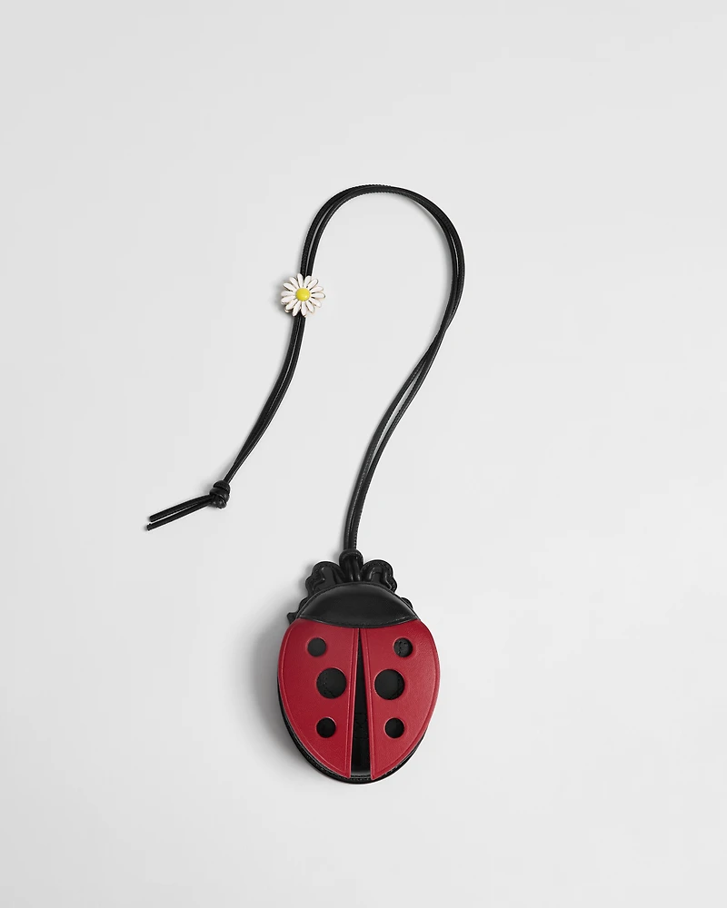 Dior Jardin Ladybug Coin Purse with Cord
