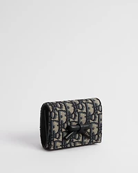 Dior Oblique Bow Glycine Wallet