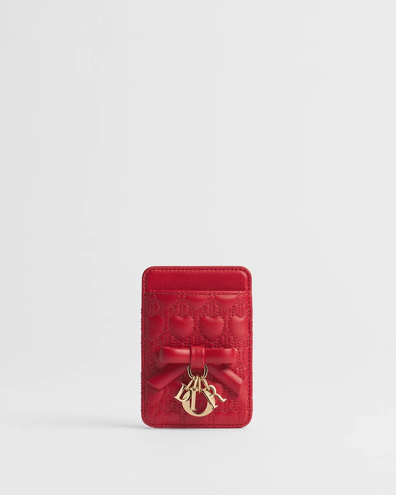 Dior Qixi Lady Dior Magnetic Card Holder