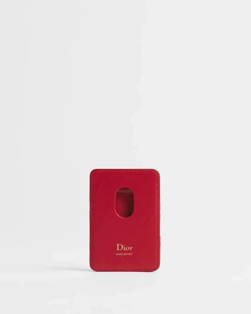 Dior Qixi Lady Dior Magnetic Card Holder