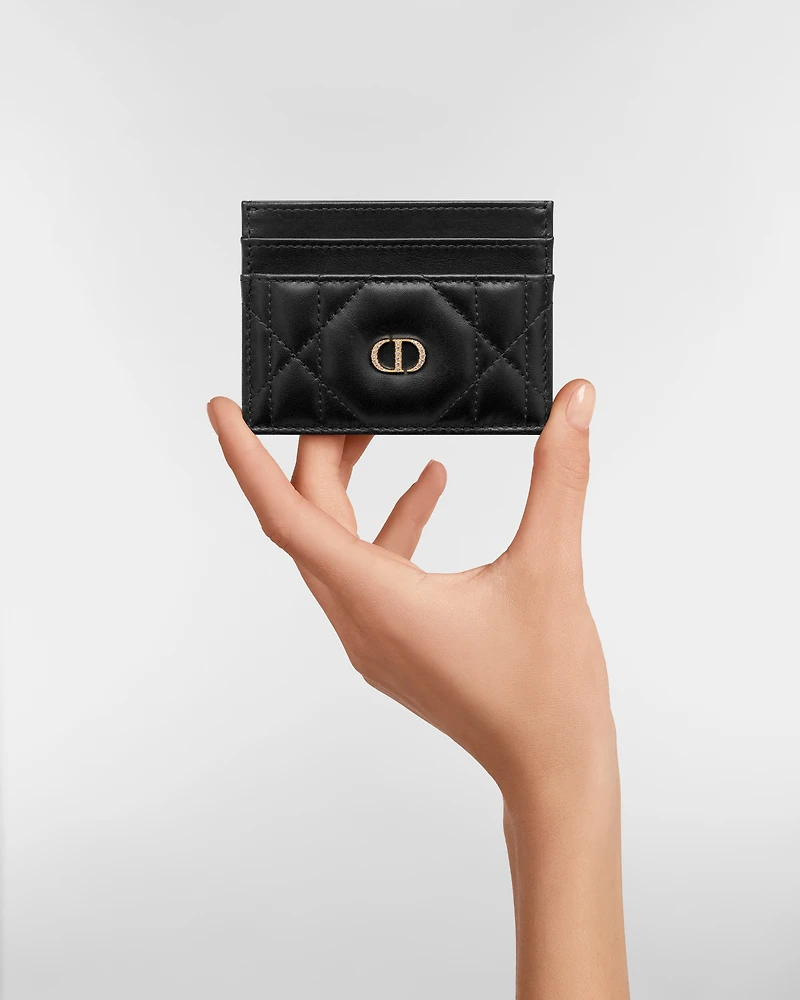 Dior Caro Freesia Card Holder with Crystals