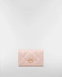 Dior Caro Glycine Wallet with Crystals