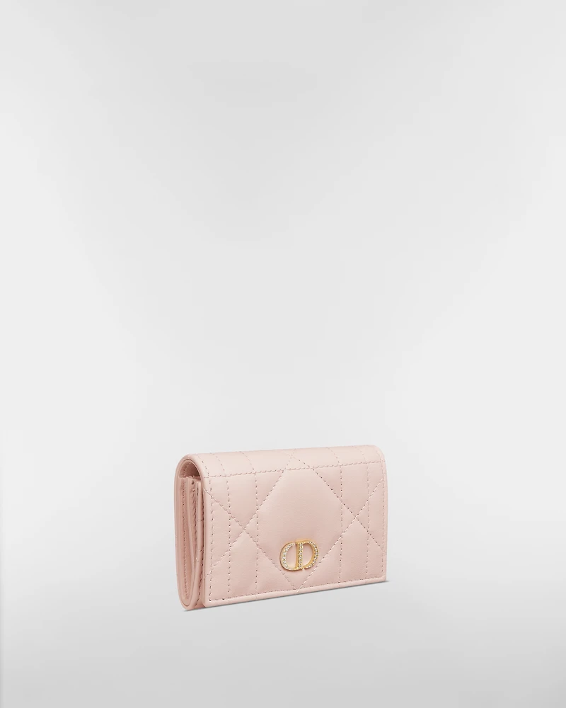 Dior Caro Glycine Wallet with Crystals