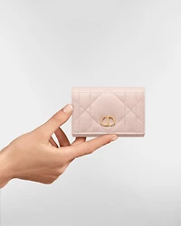 Dior Caro Glycine Wallet with Crystals