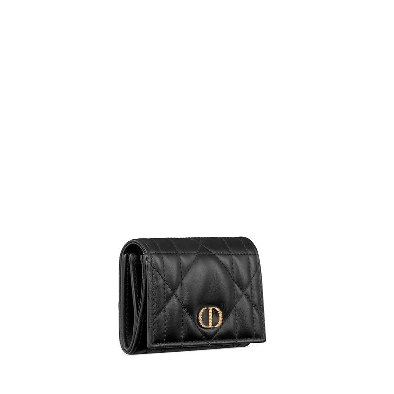 Dior Caro Glycine Wallet with Crystals
