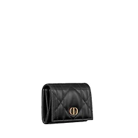 Dior Caro Glycine Wallet with Crystals