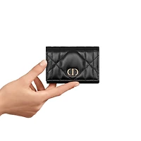 Dior Caro Glycine Wallet with Crystals